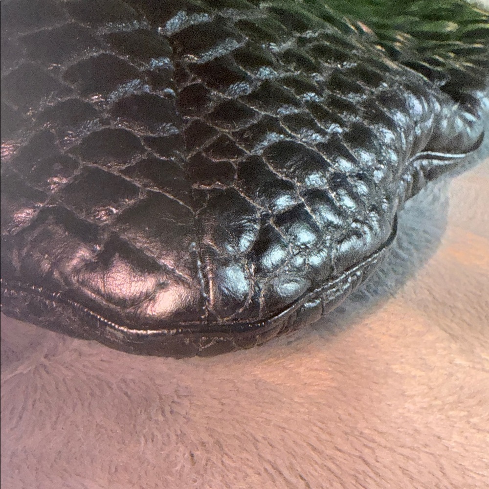 Preloved Vintage YSL Black Crocodile-Embossed great condition - Picture 9 of 15
